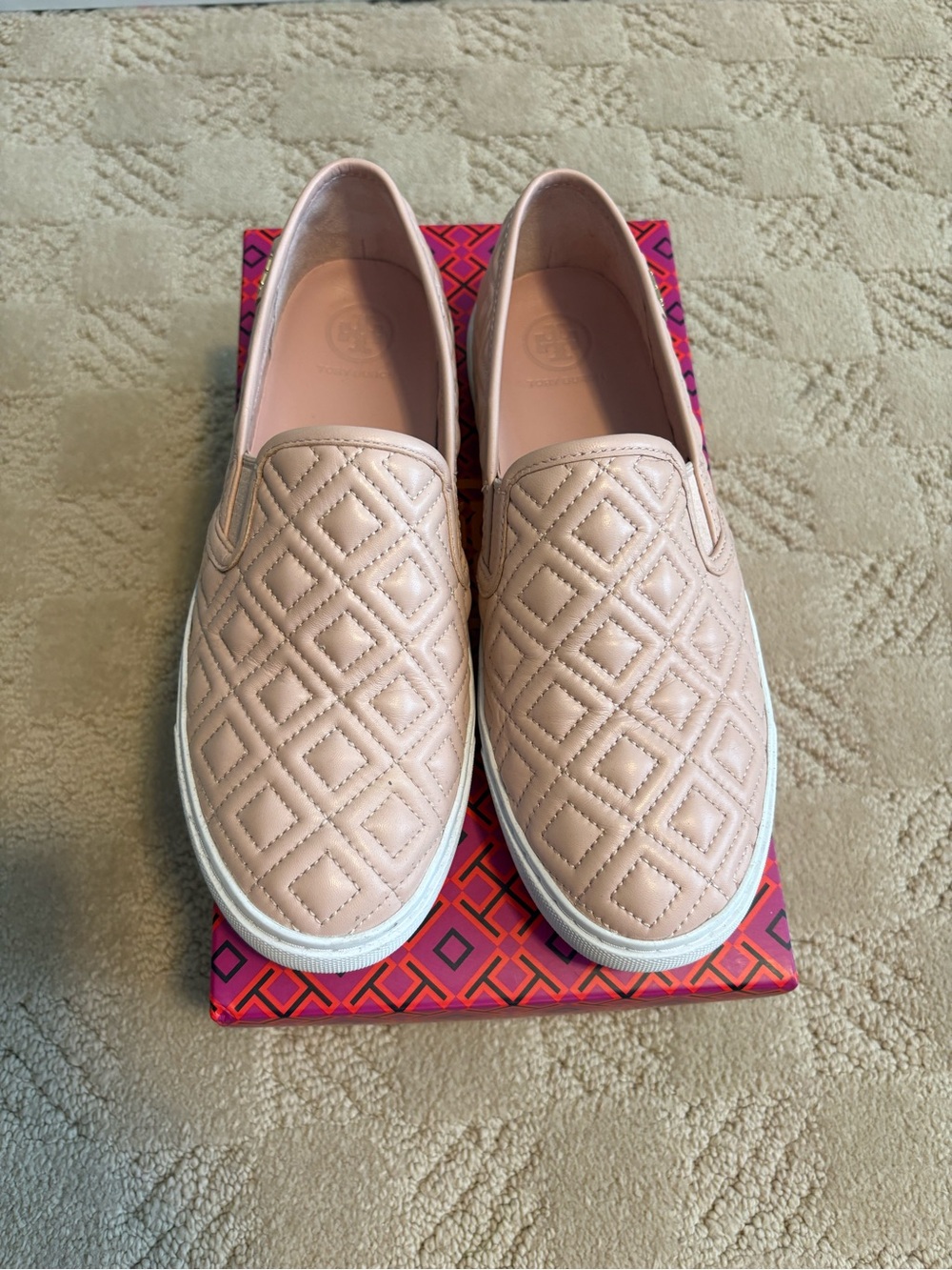 Tory Burch Leather Slip-On Sneakers, womens 7